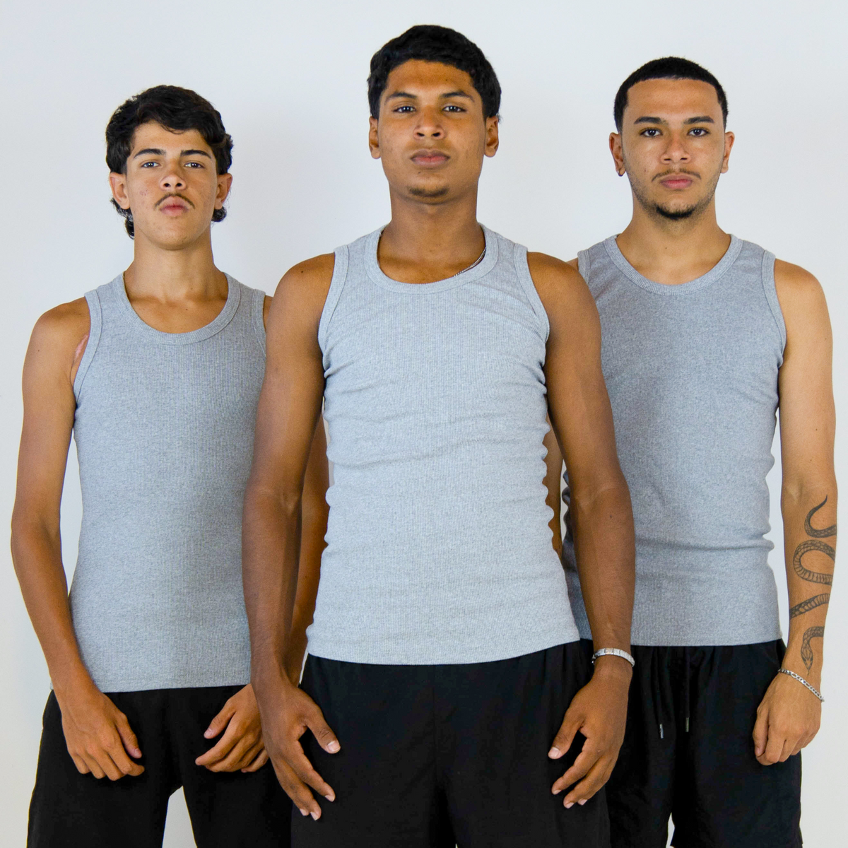 Triple Gray Tank Top Slim Pack
