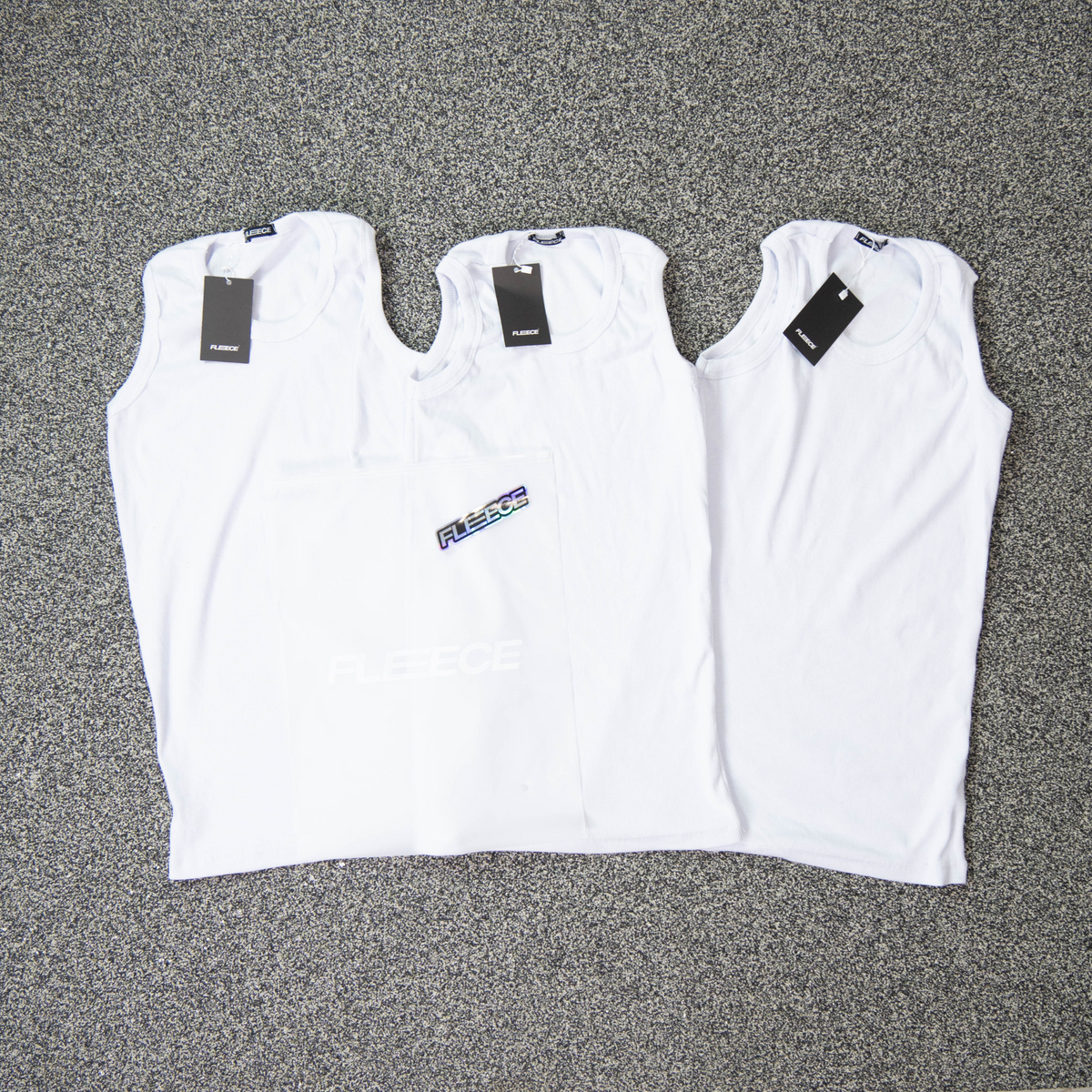 Triple White Tank Top Slim Pack
