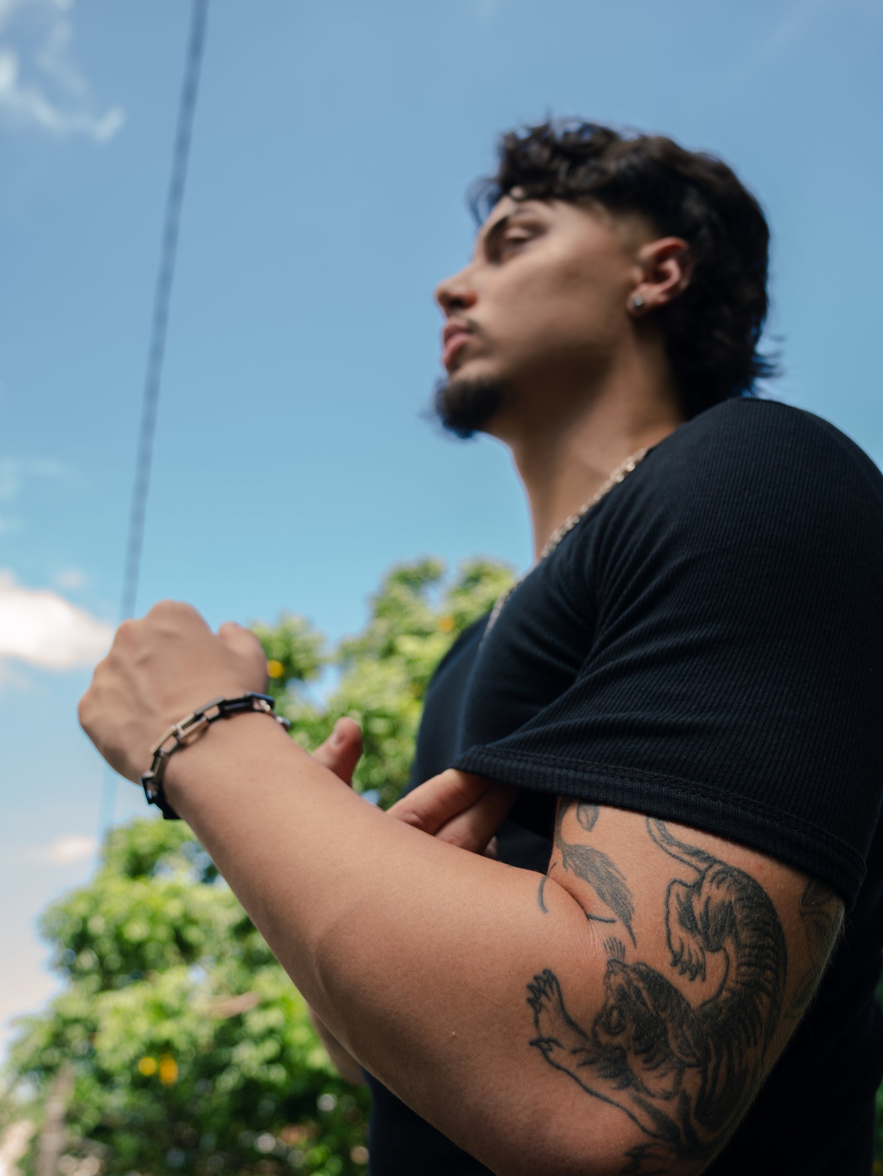 Camiseta Canelada Slim Preta