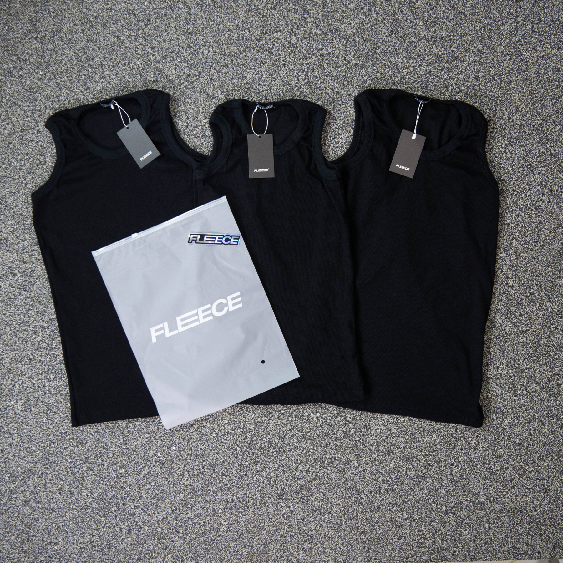 Triple Black Tank Top Slim Pack