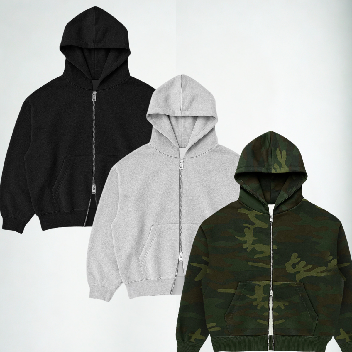 03 Casacos Moletom Double Zip - Winter Pack