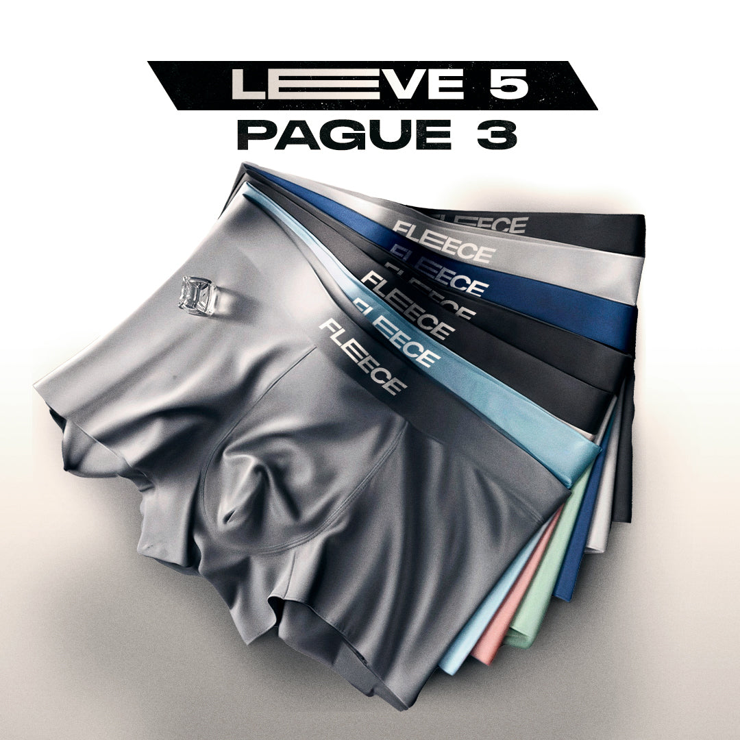 Kit 5 Cuecas FLEECE - Seda Térmica Ice