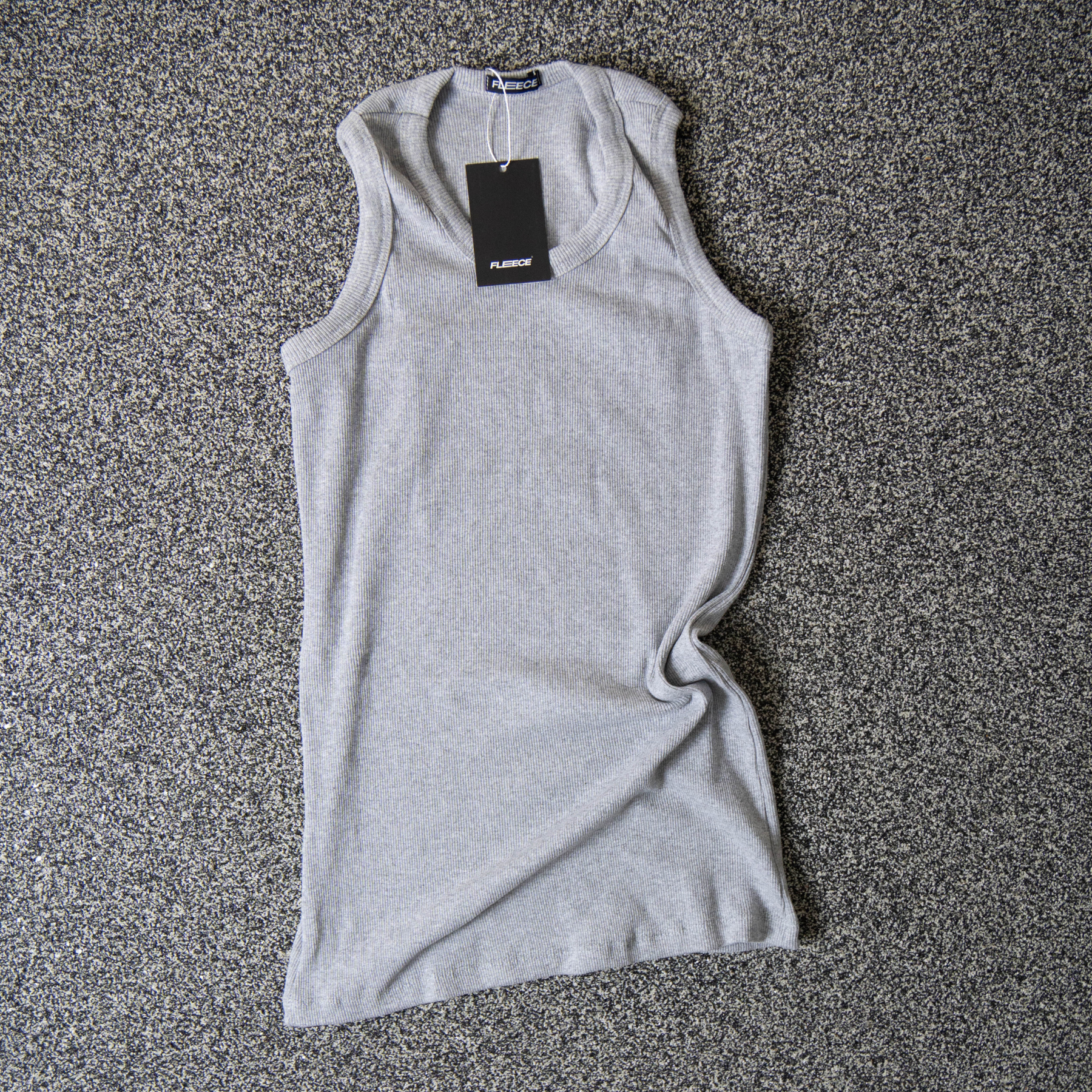 Regata Canelada Slim Cinza