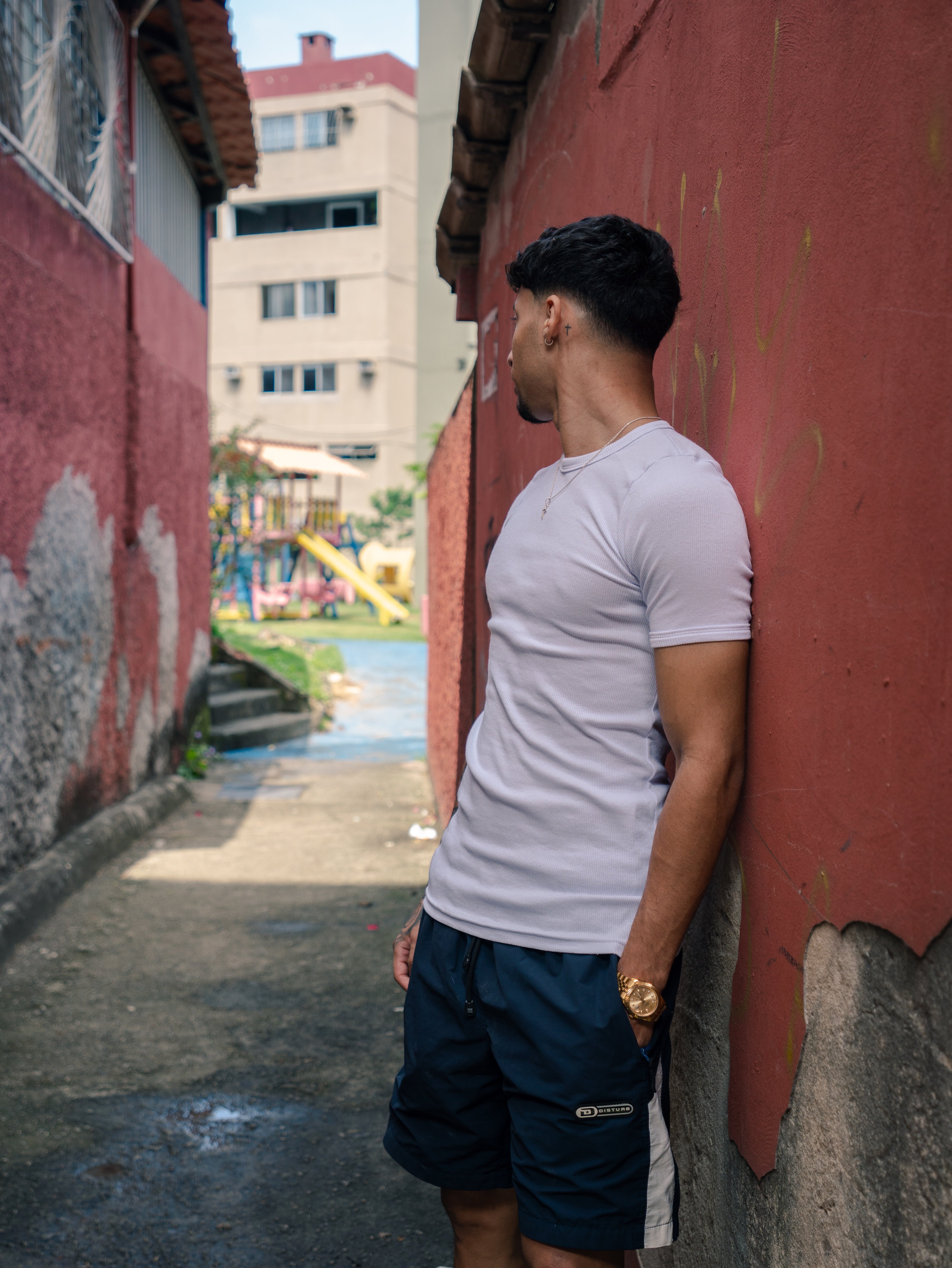 T-shirt Ribbed Slim Branca