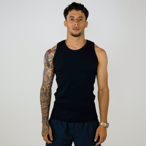 Regata Canelada Slim Preta