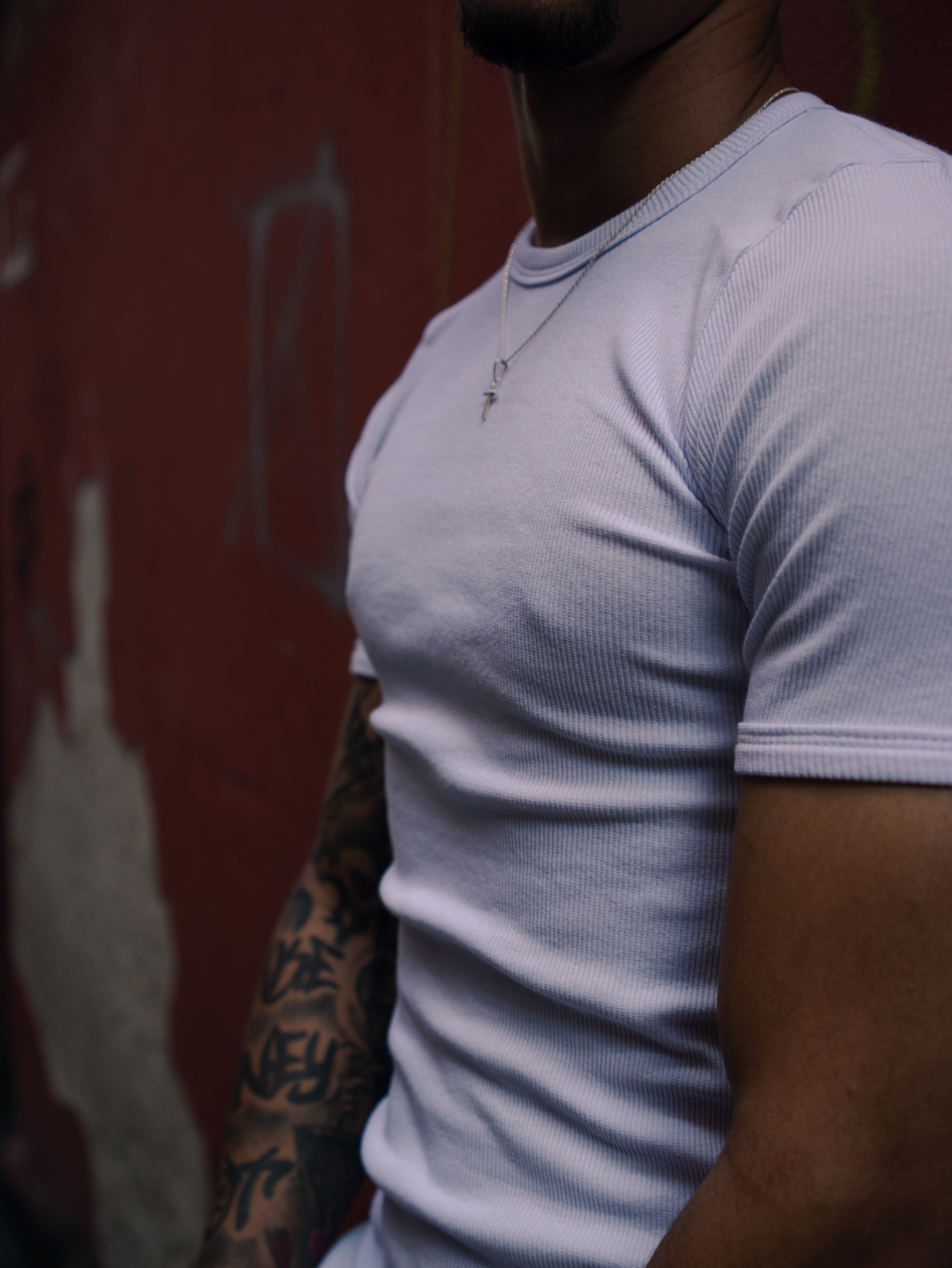 T-shirt Ribbed Slim Branca