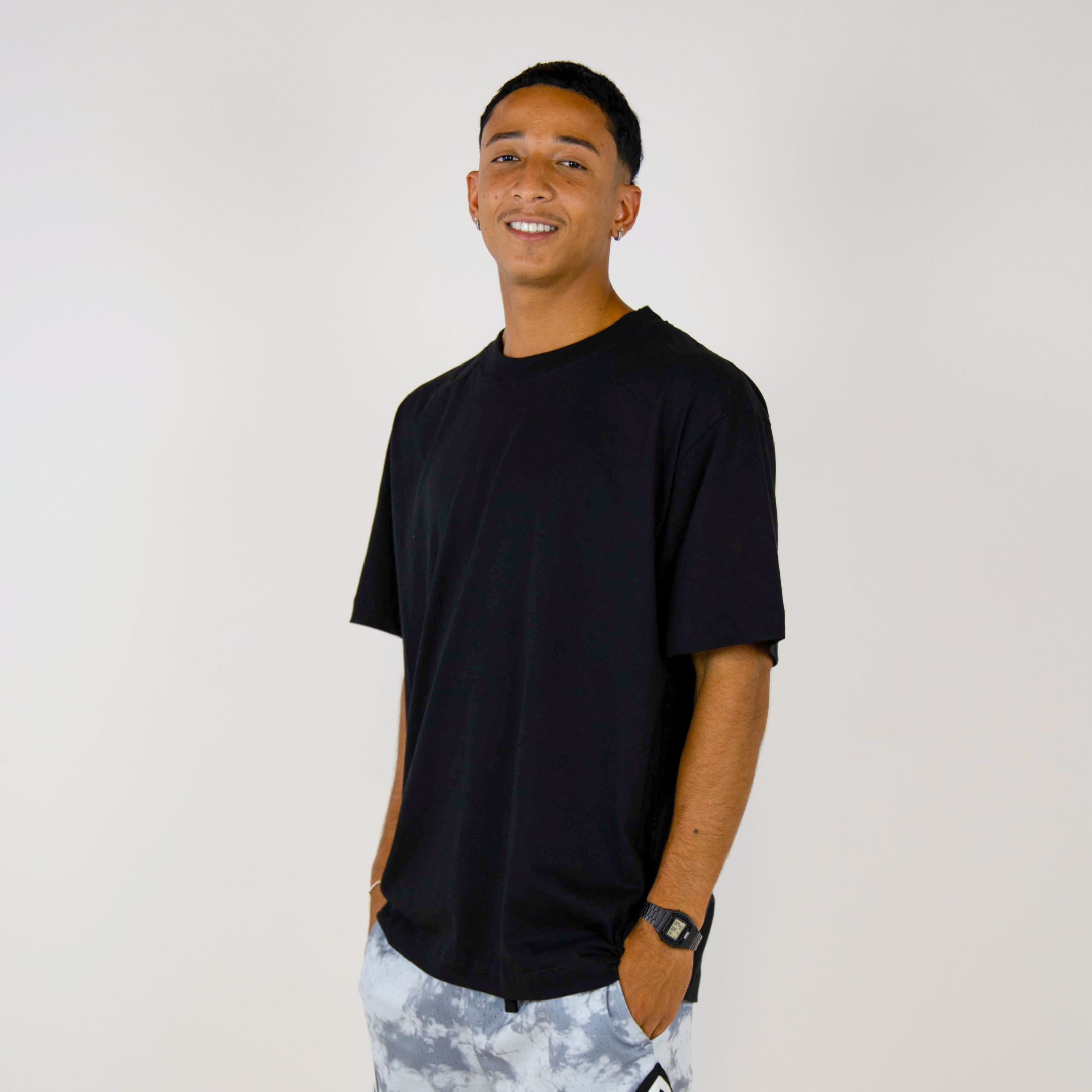 T-shirt OverSized Preta