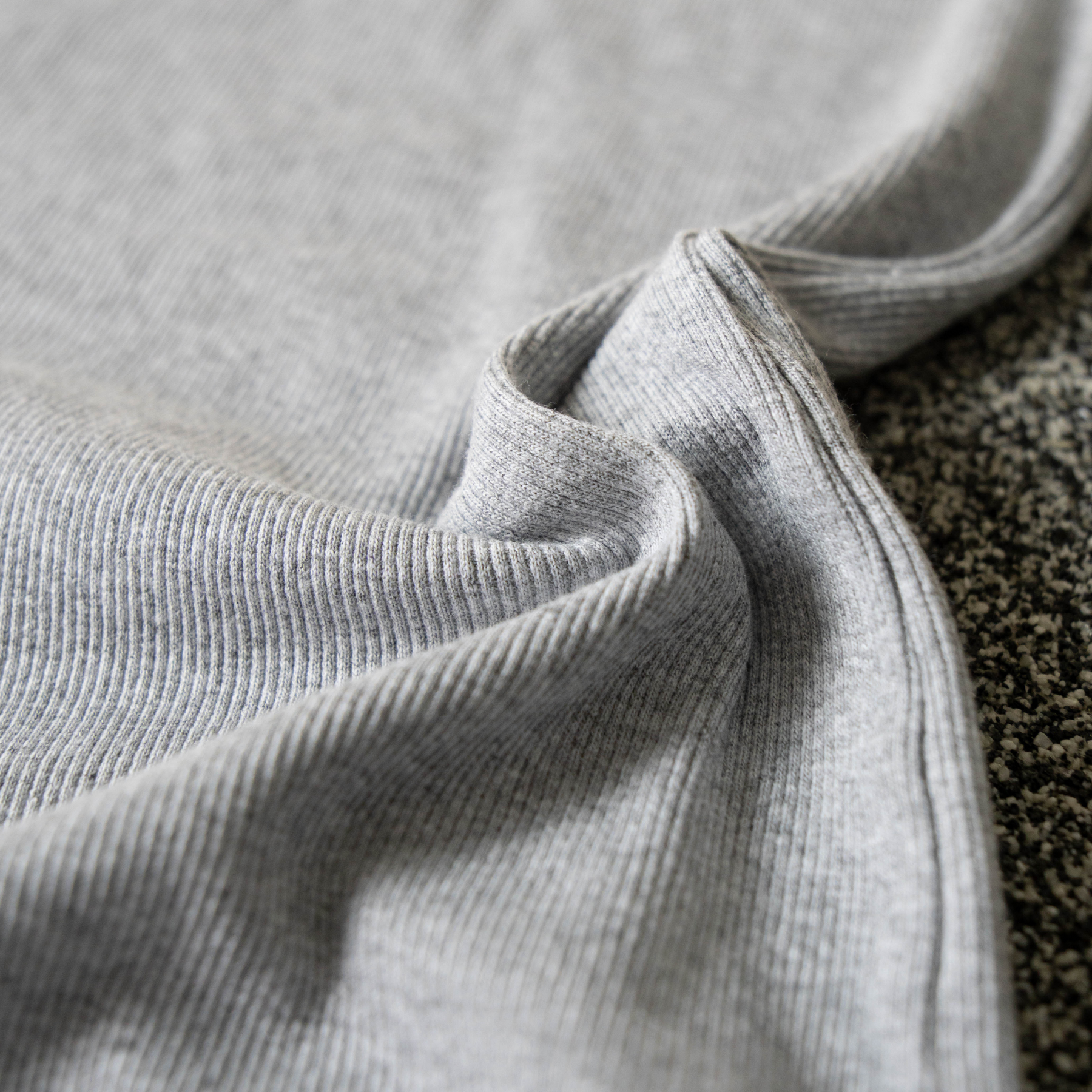 Camiseta Canelada Slim Cinza