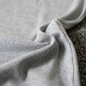 Camiseta Canelada Slim Cinza