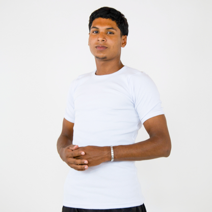 T-shirt Ribbed Slim Branca