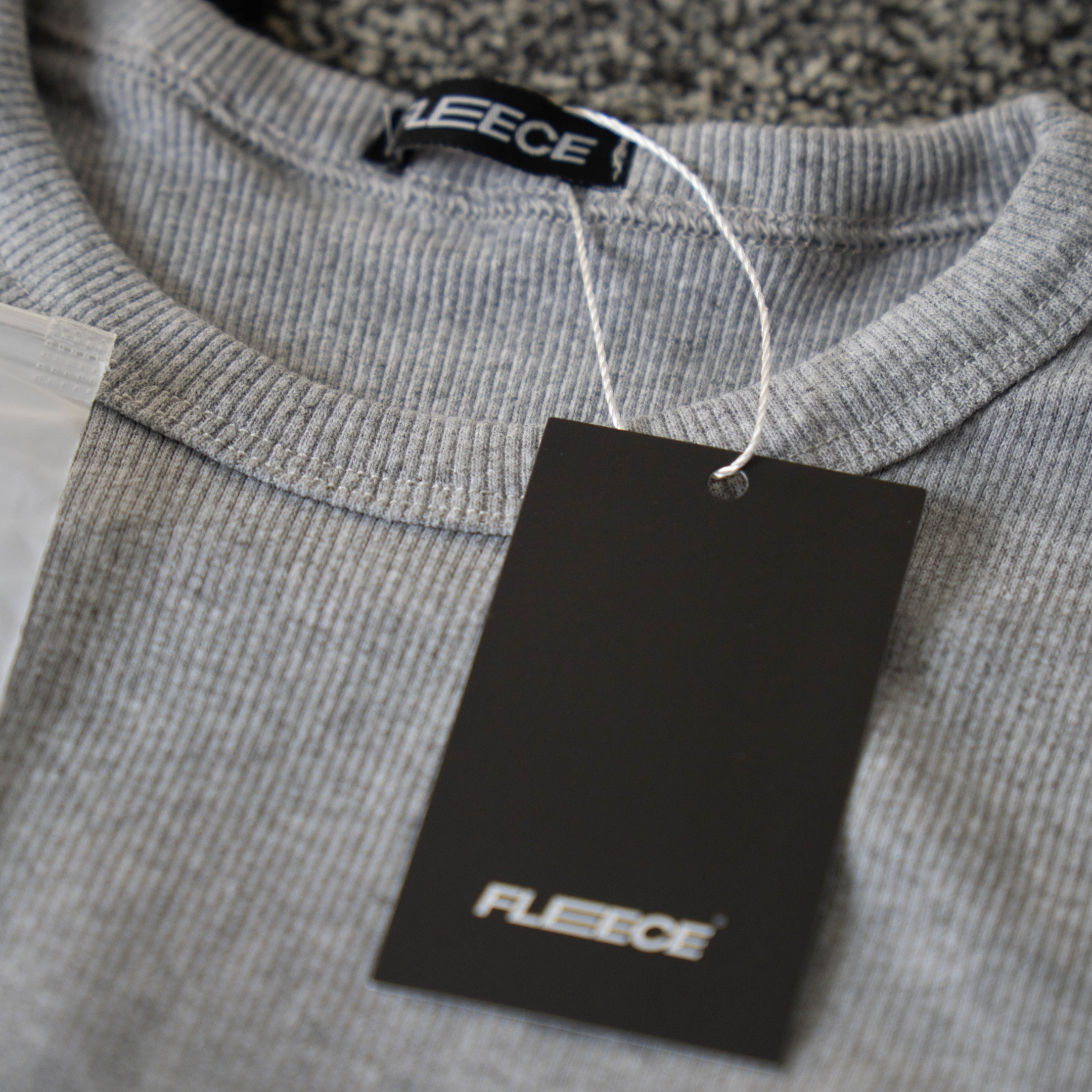 T-shirt Ribbed Slim Gray
