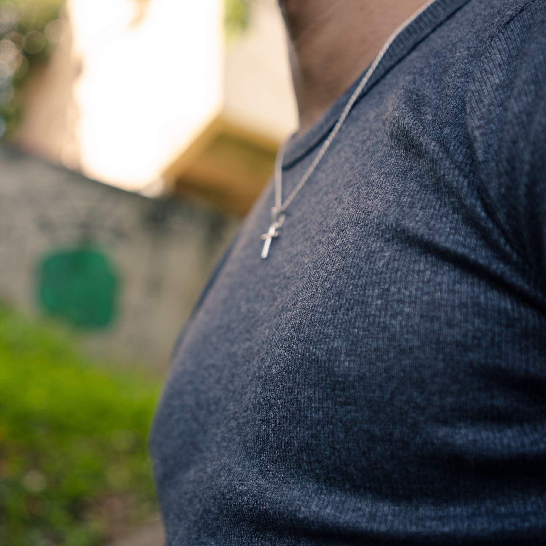 Camiseta Canelada Slim Cinza Escuro