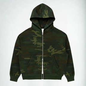 Casaco Moletom Double Zip Camuflado