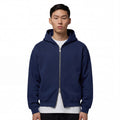 Double Zip Hoodie - Deep Blue